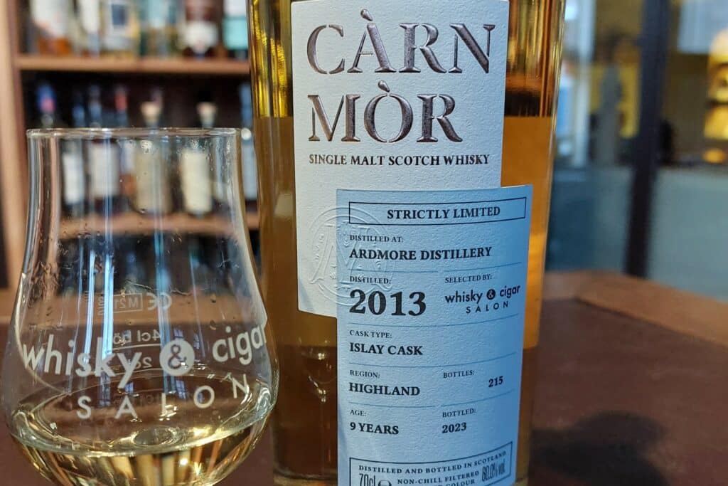 Exklusive Whisky Abfüllung für whisky & cigar salon Ardmore 2013 Carn Mor Morrison
