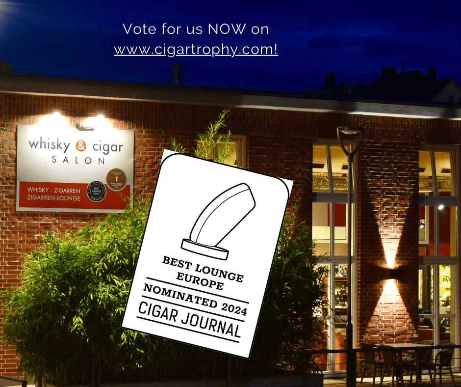Der whisky & cigar salon ist als Best Lounge Europe nominiert worden.