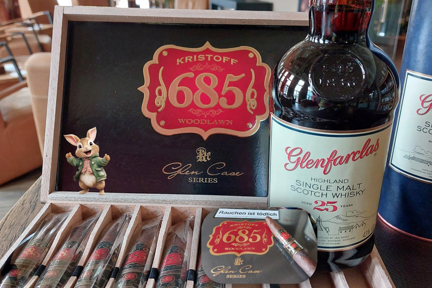 Kristoff Woodlawn 685 Perfecto & Glenfarclas 25 Jahre als Pairing Empfehlung