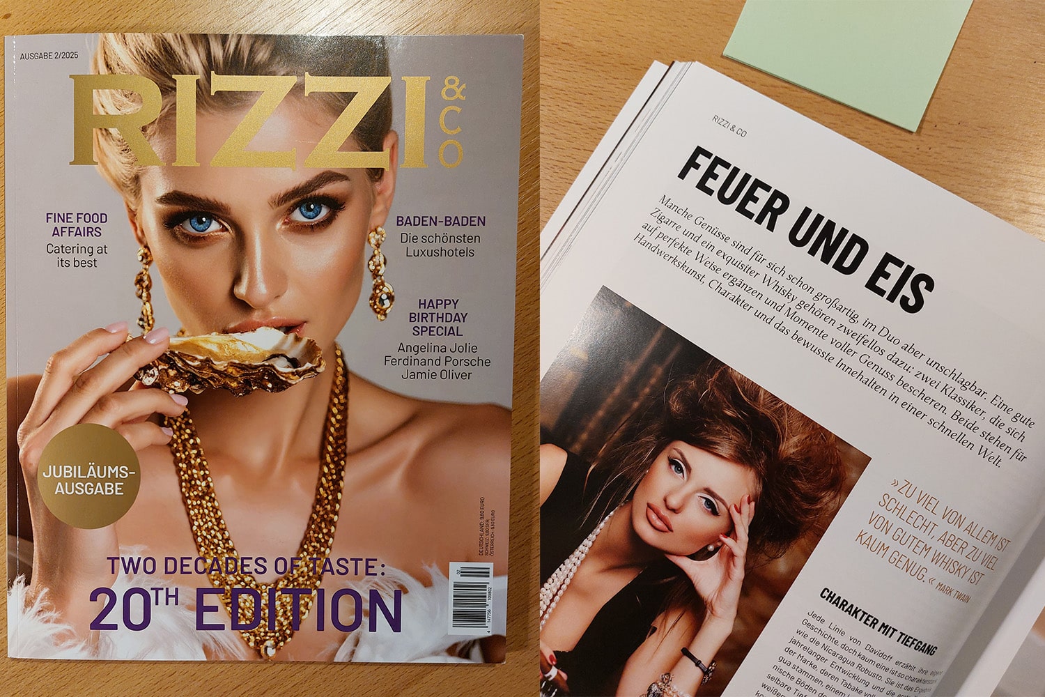 Titelseite vom Lifestyle-Magazin Rizzi & Co.