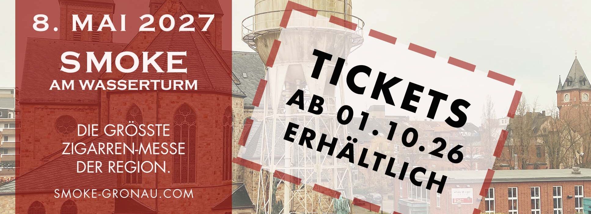 Ankündigung Zigarrenmesse SMOKE am Wasserturm 2027