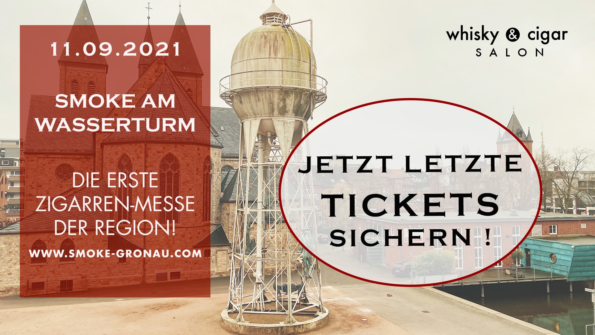 Jetzt letzte Tickets für SMOKE am Wasserturm kaufen