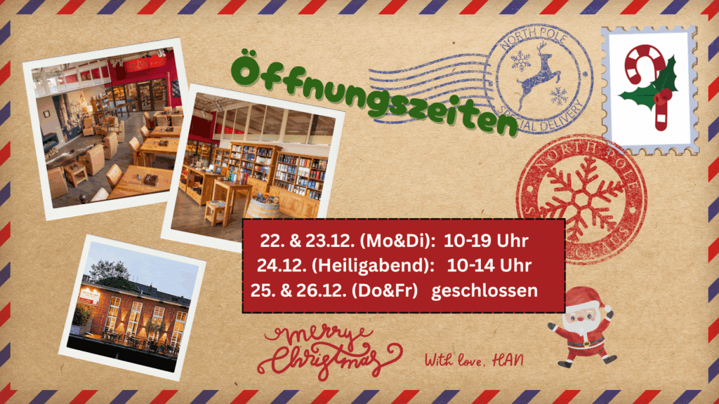 Die geänderten Öffnungszeiten rund um Weihnachten 2025.