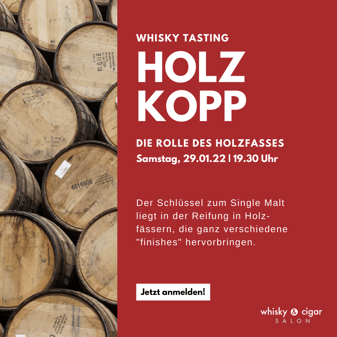 Whisky Tasting zum Thema Holzfinish