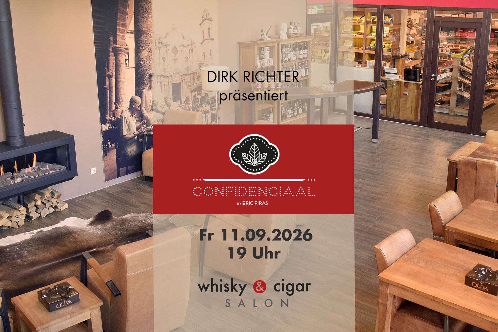 Aankondiging: sigaren-evenement met Confidenciaal Cigars in de whisky & cigar salon
