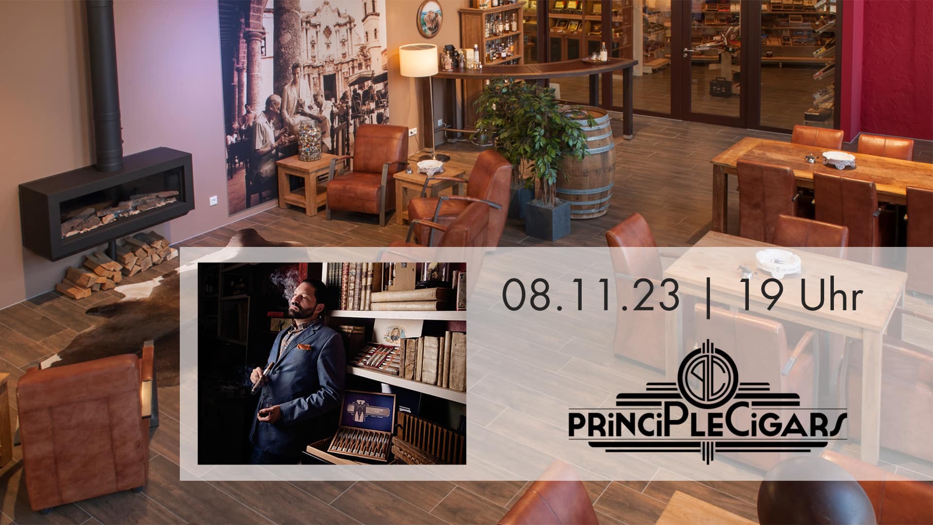 Zigarren-Event mit Principle Cigars und Darren Cioffi.