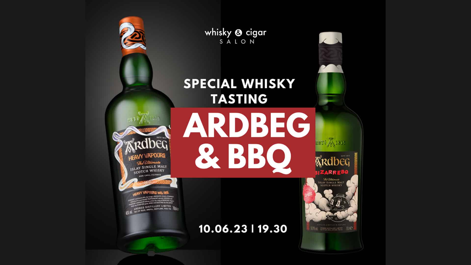 Ardbeg & BBQ Special Whisky Tasting im whisky & cigar salon
