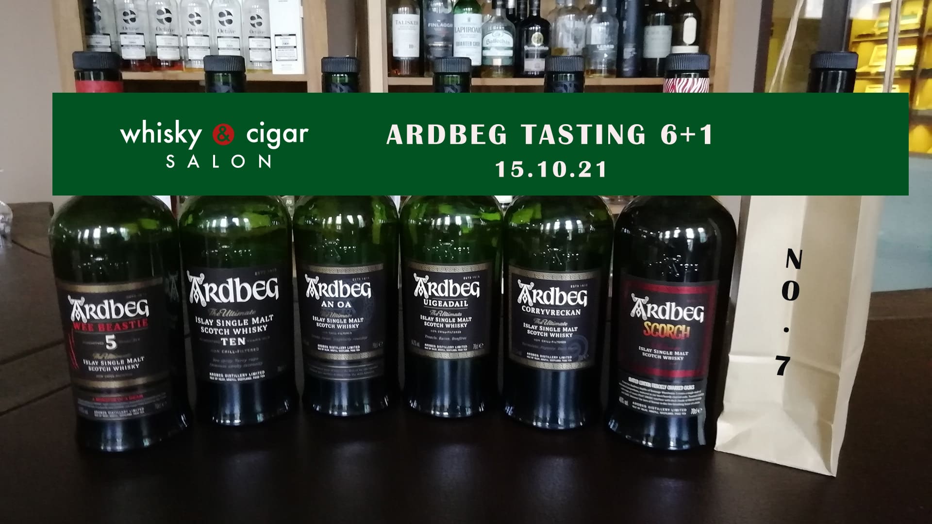 Ardbeg tasting line-up