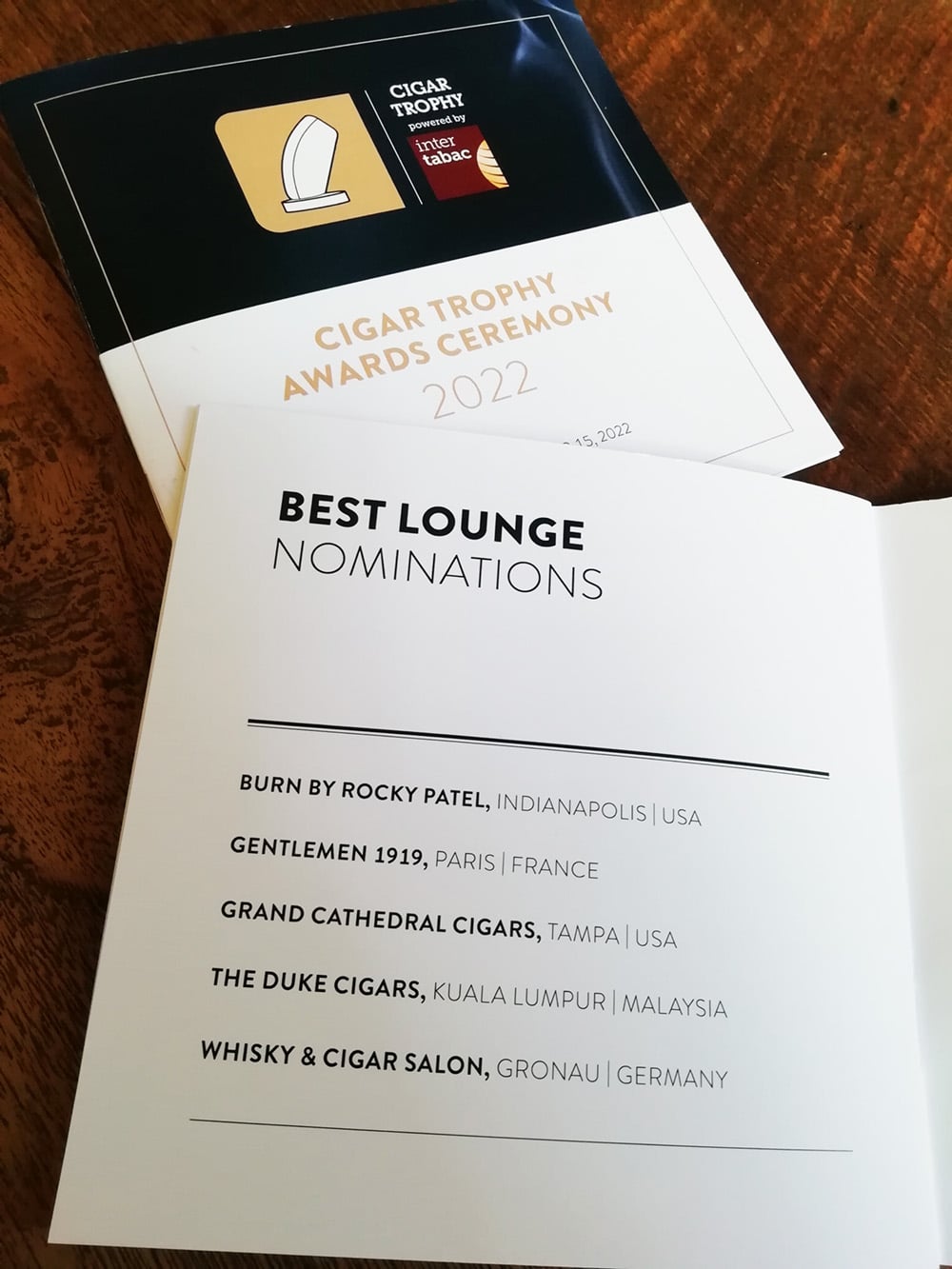 Cigar Trophy 2022 Broschüre