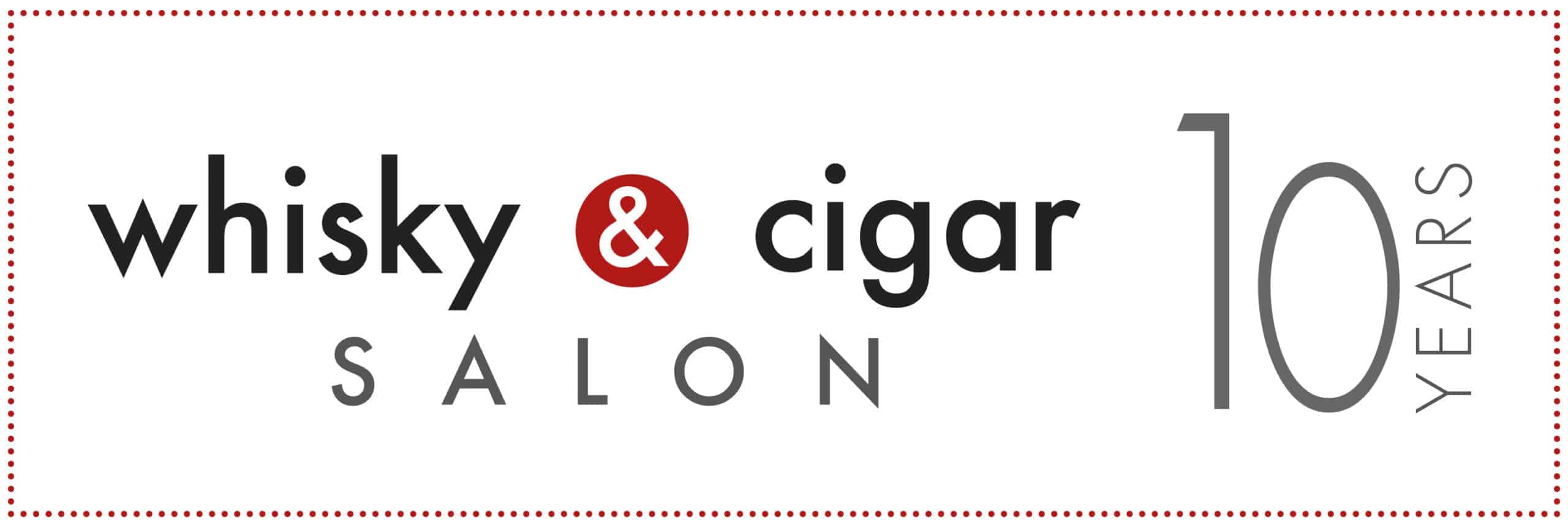 whisky & cigar salon Logo mit 10 Jahre
