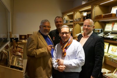 A. Rubin & G. Sosa im whisky & cigar salon