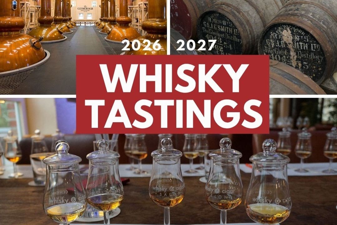 Ankündigung der verschiedenen Whisky Tastings im whisky & cigar salon 2026/27
