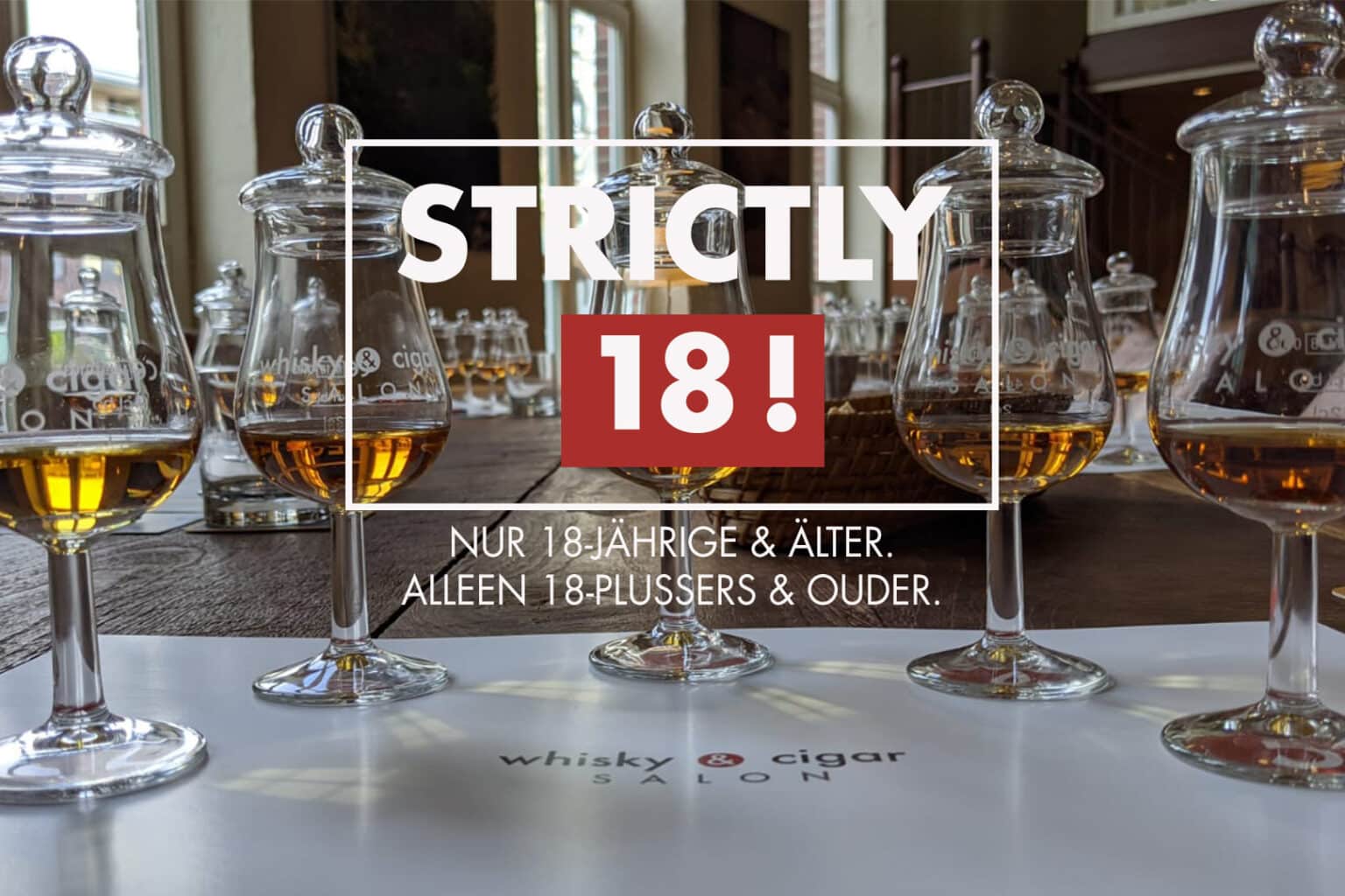 Ankündigung Whisky tasting im whisky & cigar salon in Gronau "stricty 18"