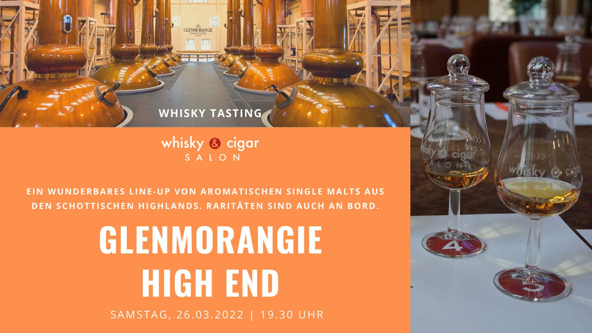 Whisky Tasting Glenmorangie High End